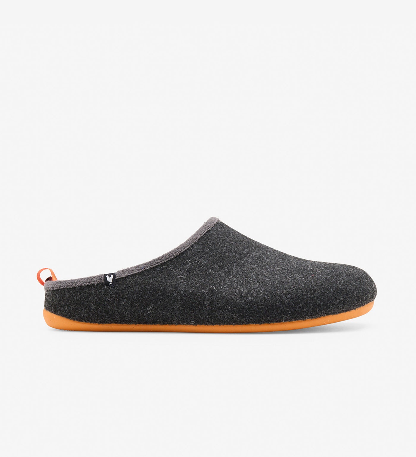 Borj eco felt mule slippers, contrast rubber soles