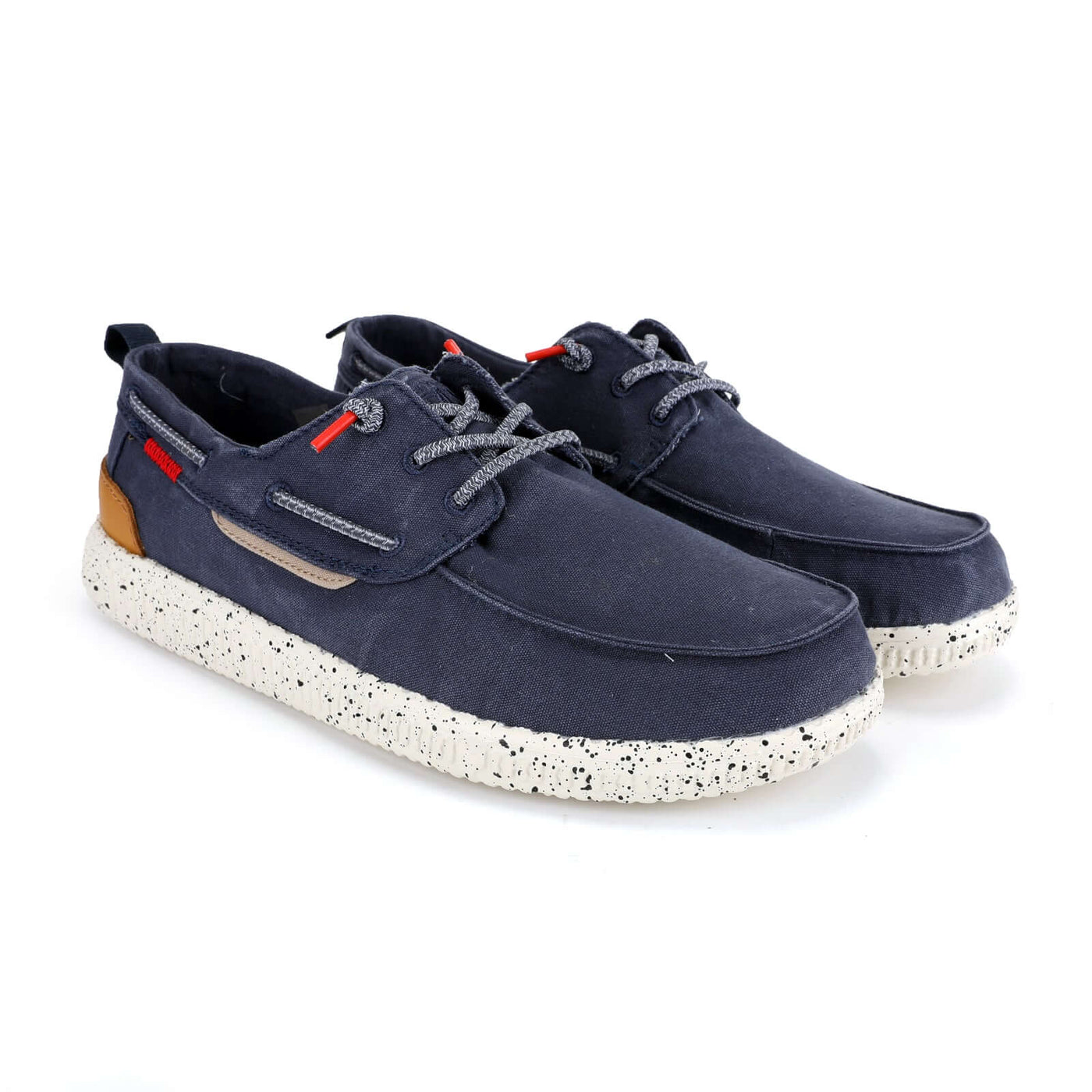 WP150 Jack Ultralight Boat Shoes with elastic laces, cotton upper, and EVA sole for comfort and breathability.