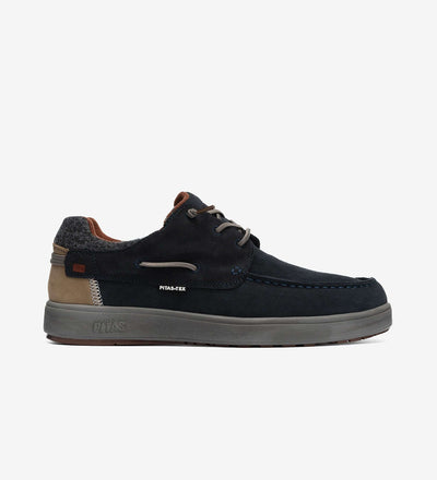 Black Omi by Pitas waterproof suede casual shoe featuring Pitas-Tex system and lightweight design.