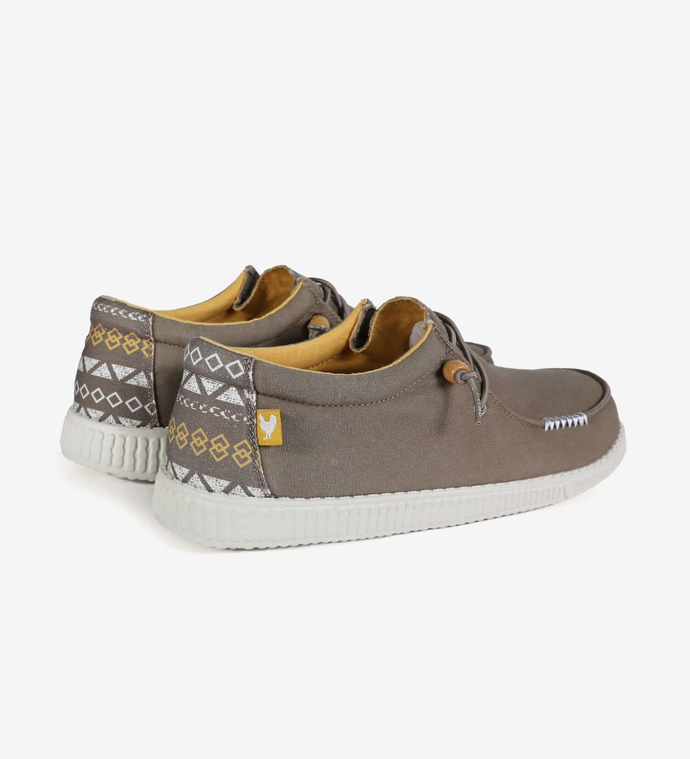 WP150 Kin Ultralight Wally shoes with Aztec heel design, 100% cotton uppers, and durable EVA sole by Walk In Pitas.