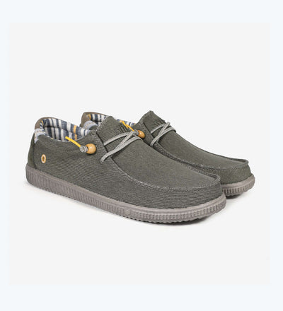 WP150 Rustic Ultralight Wally shoes with rustic weave cotton uppers and striped lining for comfort and style.