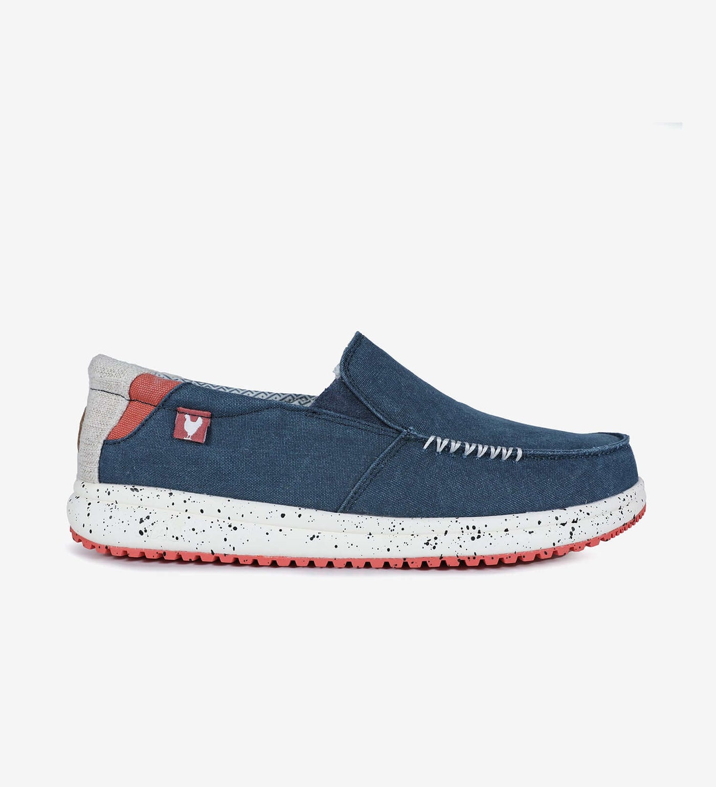 Intaki Ultralight Loafers in blue with EVA sole and wave hi-grip rubber outsole, featuring heel pulls and contoured cushioning.