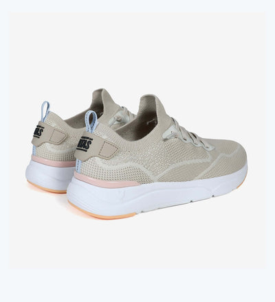 Cue Women's Sneakers by Pitas, mesh fabric upper, memory foam, EVA sole, pull-on loops, elasticated laces, SS24 collection.