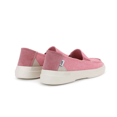 Pink Jara Ultralight Slip-Ons featuring EVA sole, cotton upper, and elasticated gussets for summer comfort.