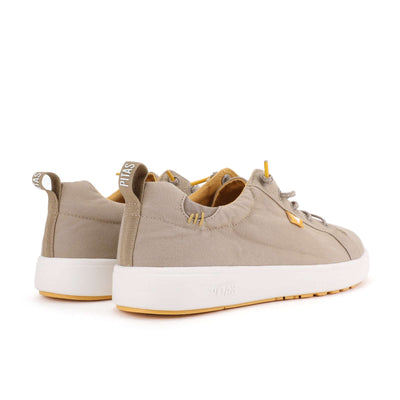 Malibu Hi-Grip Sneakers with cotton upper, easy-on elastic laces, and hi-grip rubber outsole, shown in a neutral shade.