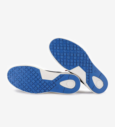 Biarritz Hi-Grip Wally shoes featuring blue high-traction rubber soles and ultralight EVA sole design for optimal comfort.