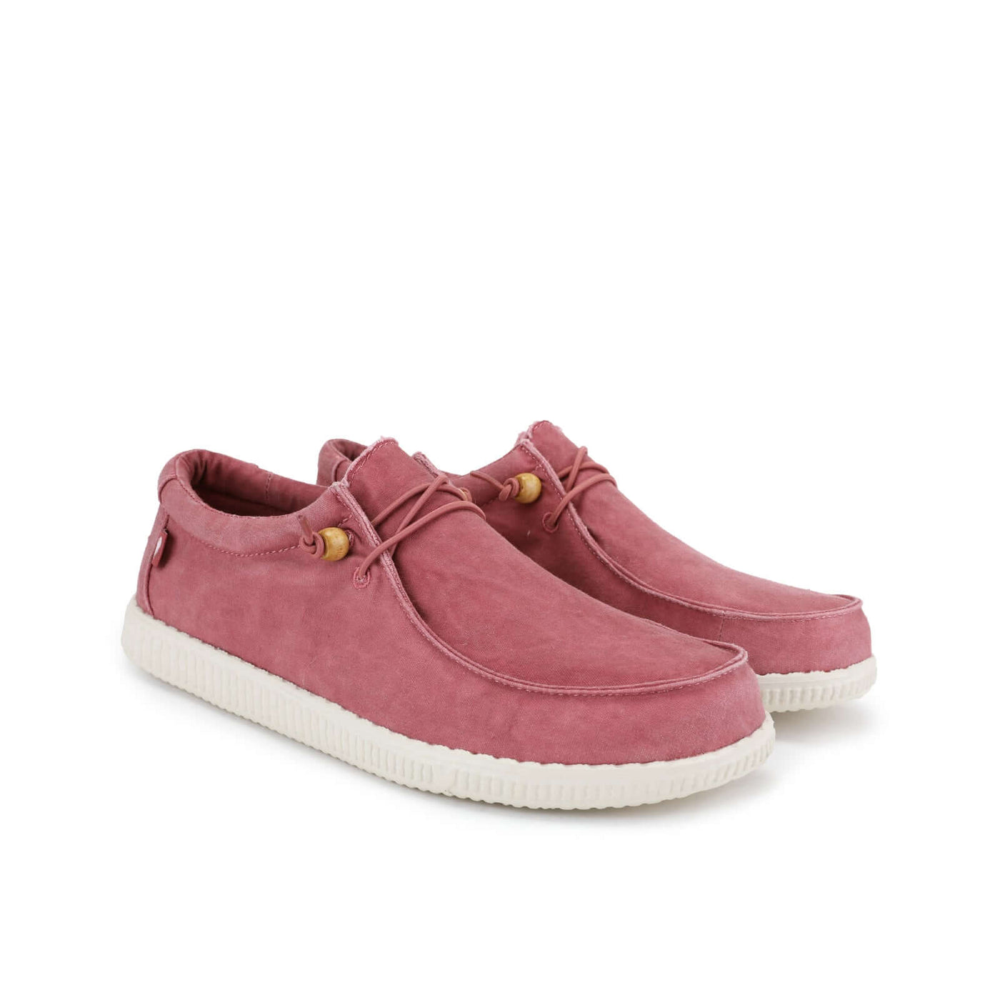 Pink WP150 Ultralight Canvas Wally by Walk In Pitas with durable EVA sole and soft cotton lining for comfort.