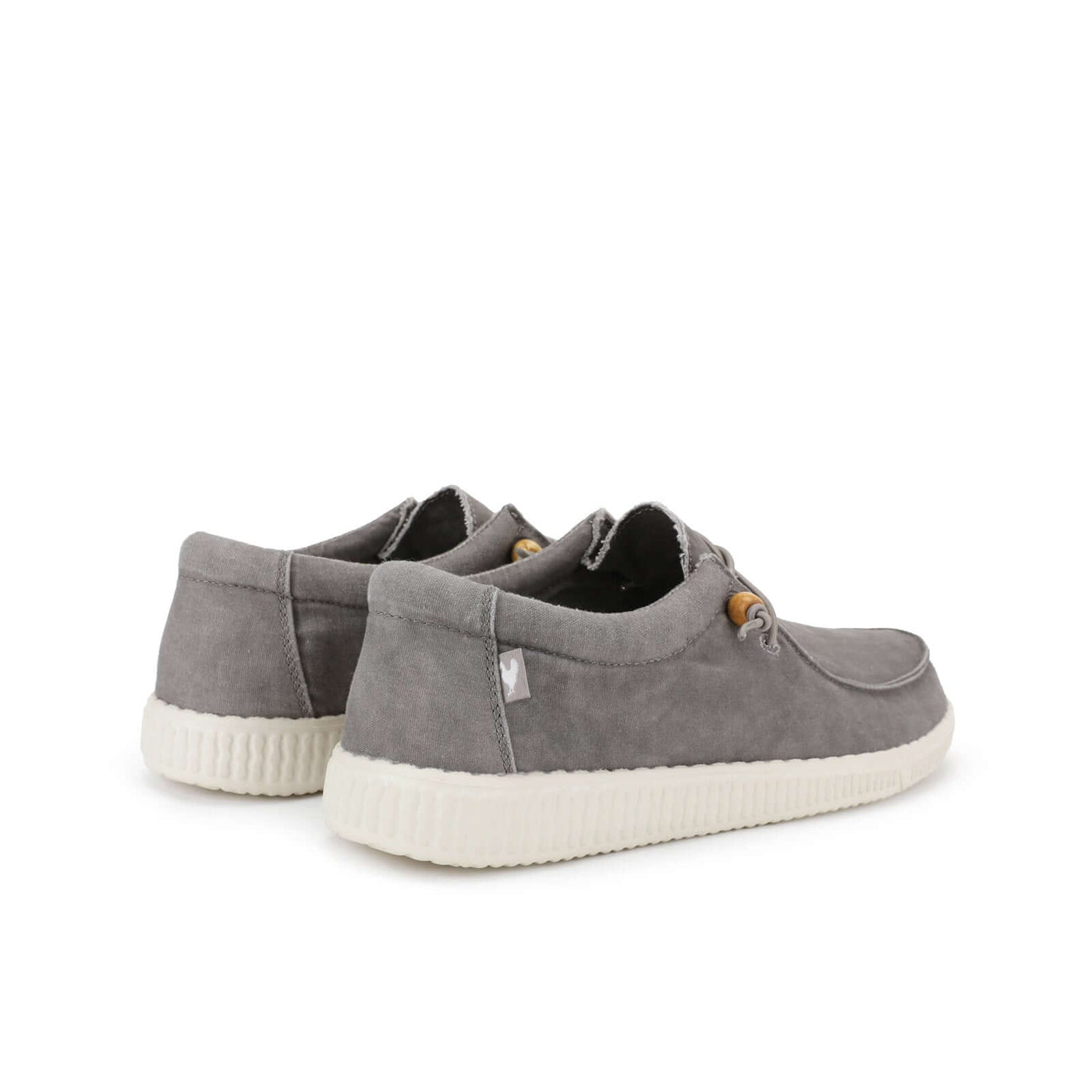 Grey WP150 Ultralight Canvas Wally shoes with EVA sole and washed canvas upper, perfect for comfort and durability.