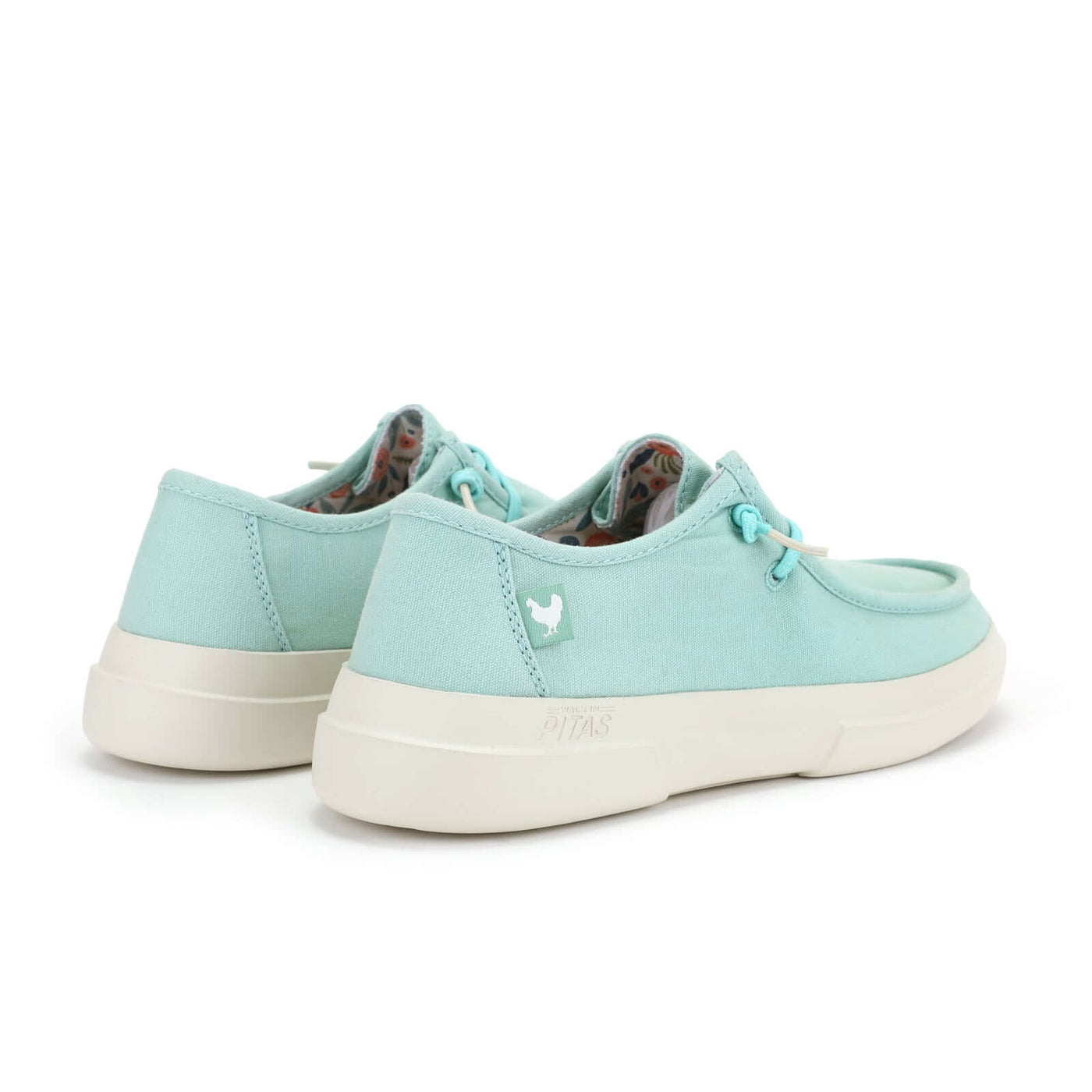 Dafne Ultralight Wally in mint green with easy-on elastic laces and supportive heel, showcasing the EVA shock-absorbent sole.