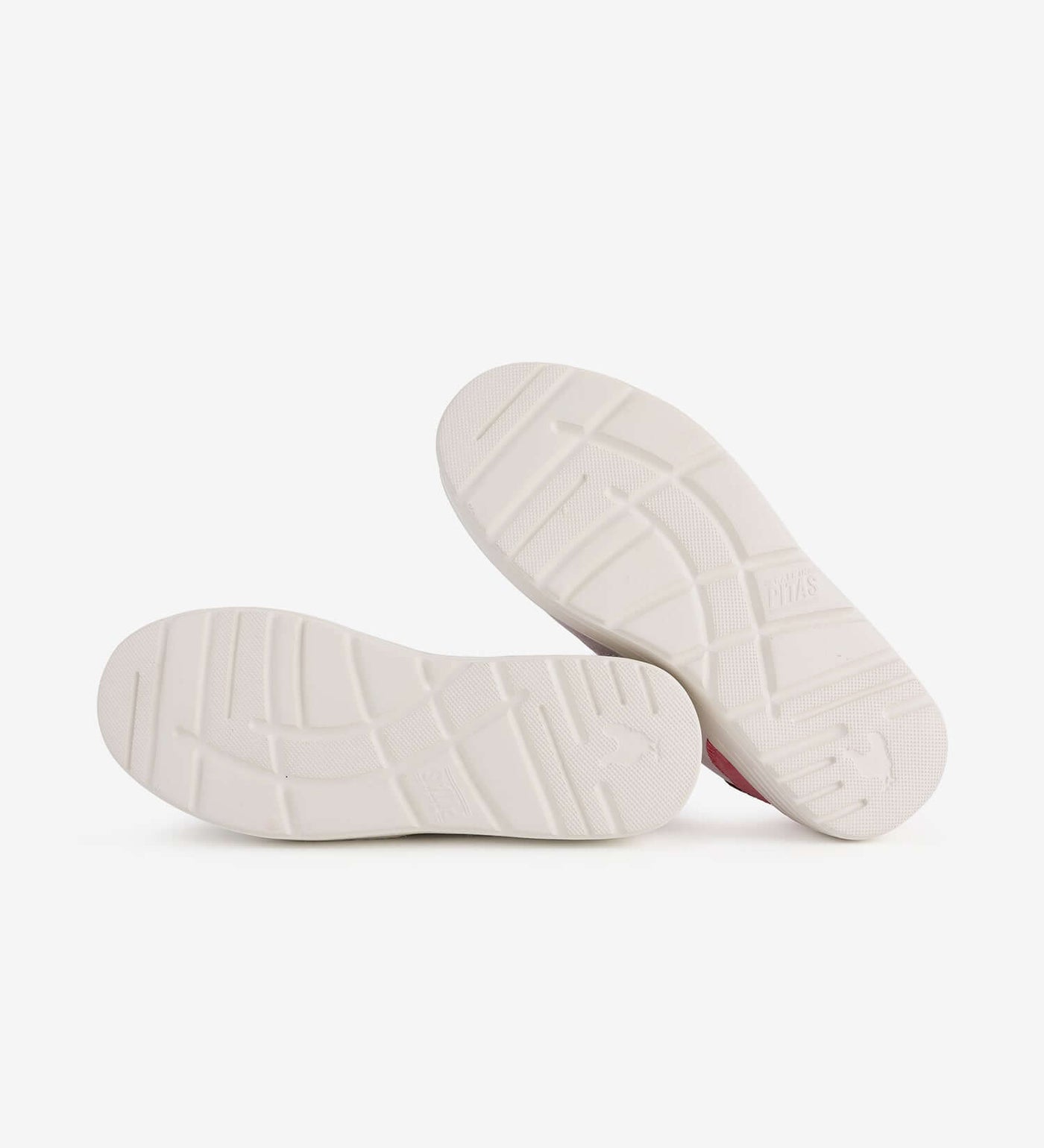 Zan Leather Sneakers by Pitas with light-colored, textured rubber soles designed for grip and comfort.