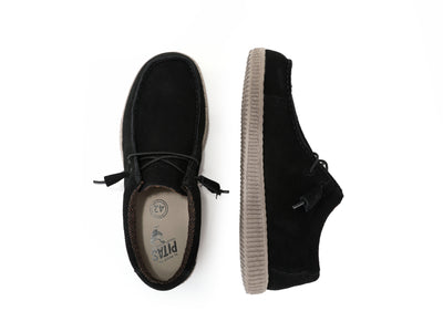 WP150 Water Resistant Black Suede Wally