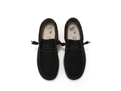 WP150 Water Resistant Black Suede Wally